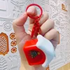 Casa - Árbol de Navidad (botón pintado)