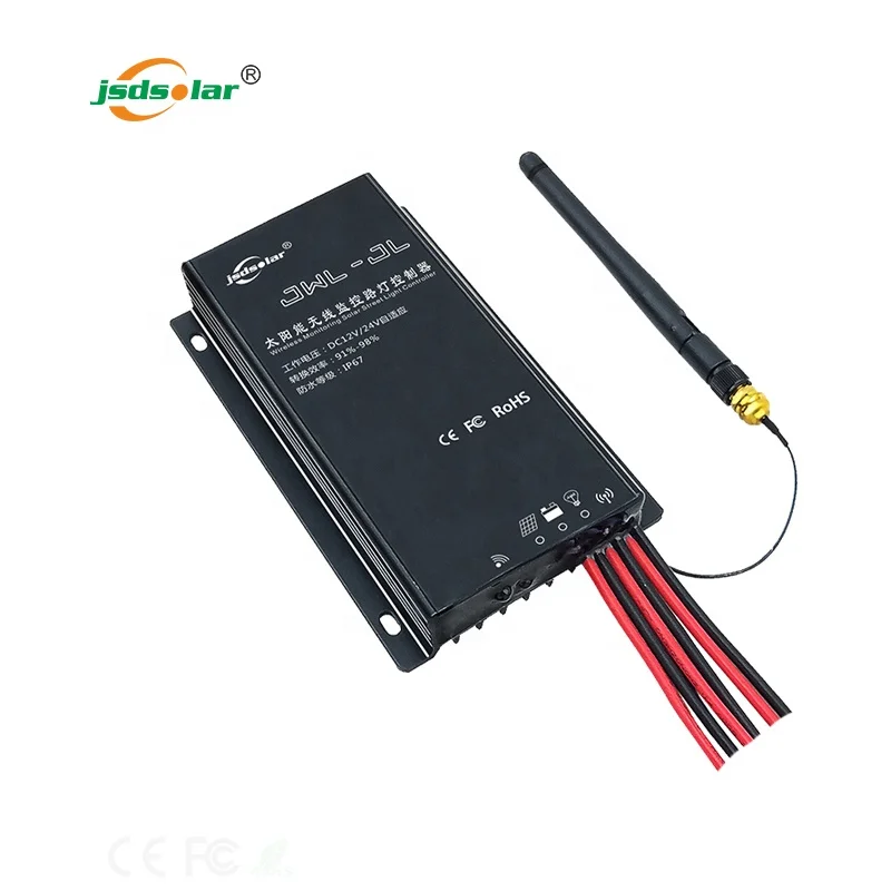 
 Контроллер солнечного уличного света Jinsdon водонепроницаемый 10А 15А 12В 24В беспроводной пульт дистанционного управления mppt контроллер солнечного заряда  