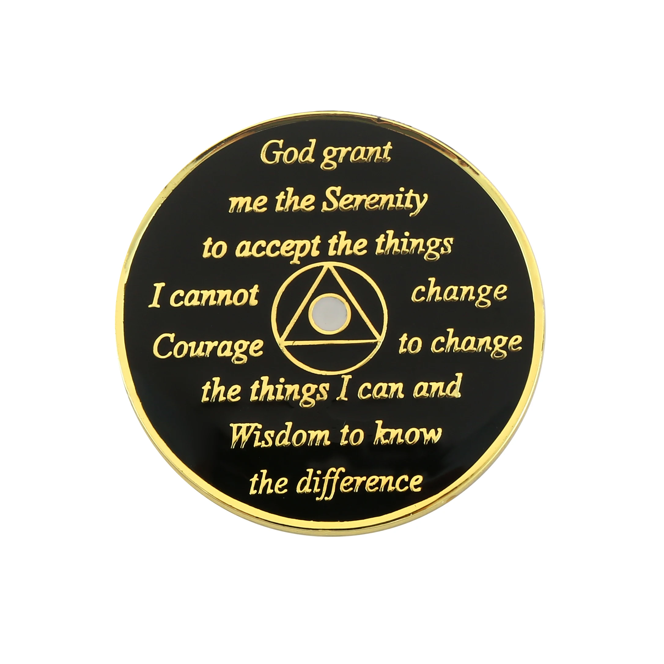High Quality Bulk Cheap Custom Metal Gold AA Coin 1 Year 5 Year Recovery Sobriety Souvenir Coin