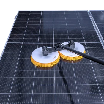 Dual-Head Electric Photovoltaic Cleaning Machine with Convenient Nylon Disc Brush Easy to Use OEM Cleaning Brushes