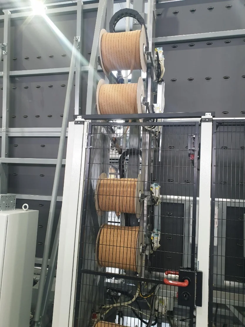 Factory Automatic Applicator Lisec Machine Cork Bobbins Adhesive Cork Pads for Glass protection Glass Separator Pads