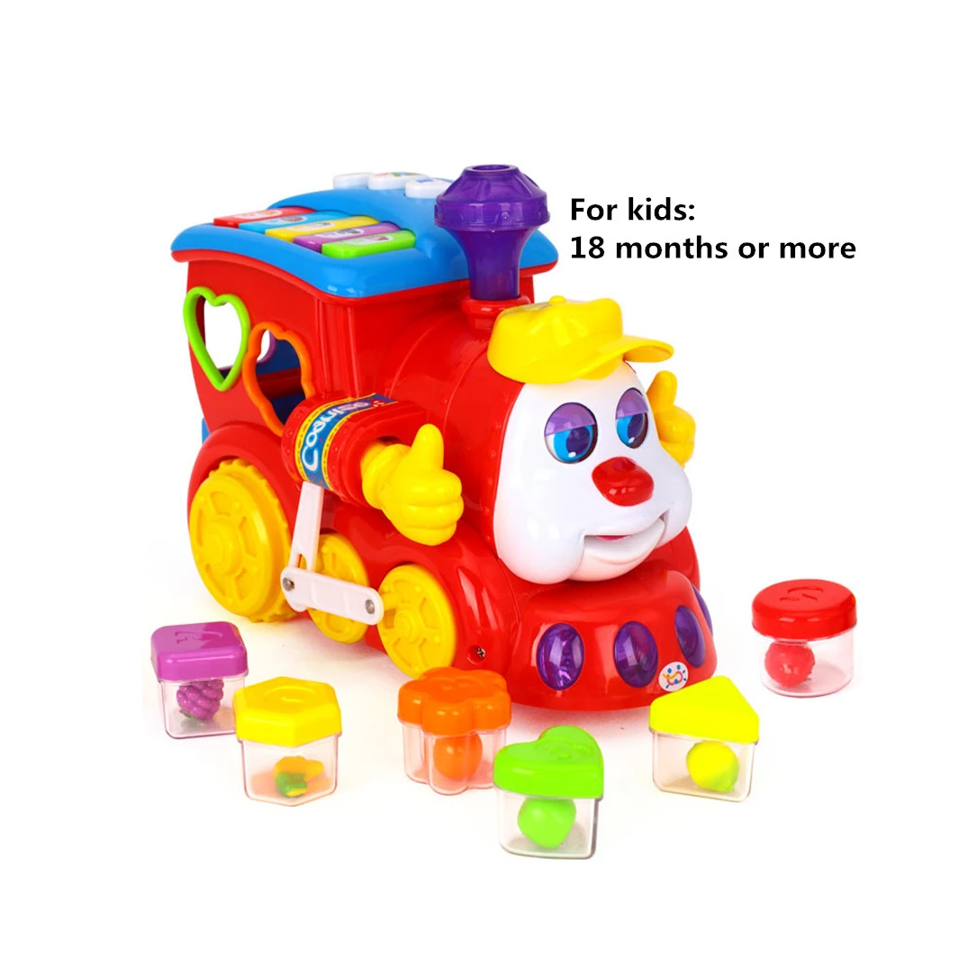 plastic free wheel train toy with blocks for good sale - buy
