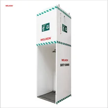 GRP Stainless Steel Emergency Safety Shower Cabinet Type ANSI Emergency Shower Eye Wash With tank