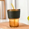 Amber Cup + Dark Green Sleeve