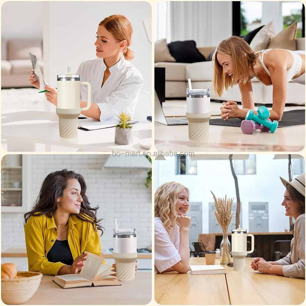 Silicone Accessories For Stanley Cup Protective Silicone Bumper Boot