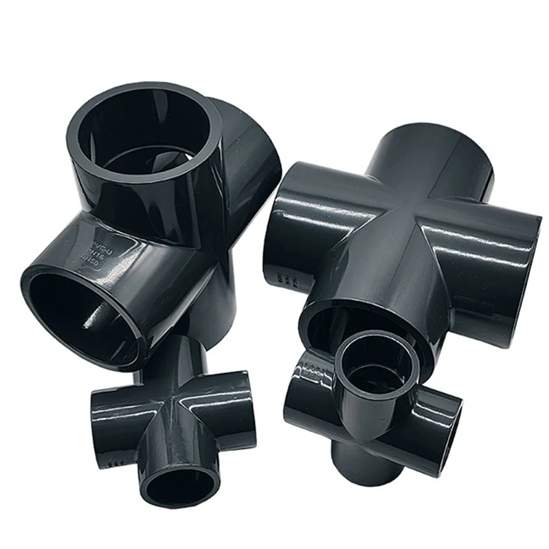 PN16 110mm Plastic UPVC PVC Pipe Fitting 4 Way 4-Way Connector Cross Joint Tee 4 Way PVC Fitting