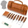Leather sheath bag set - walnut - 25 - 4 - 0.65