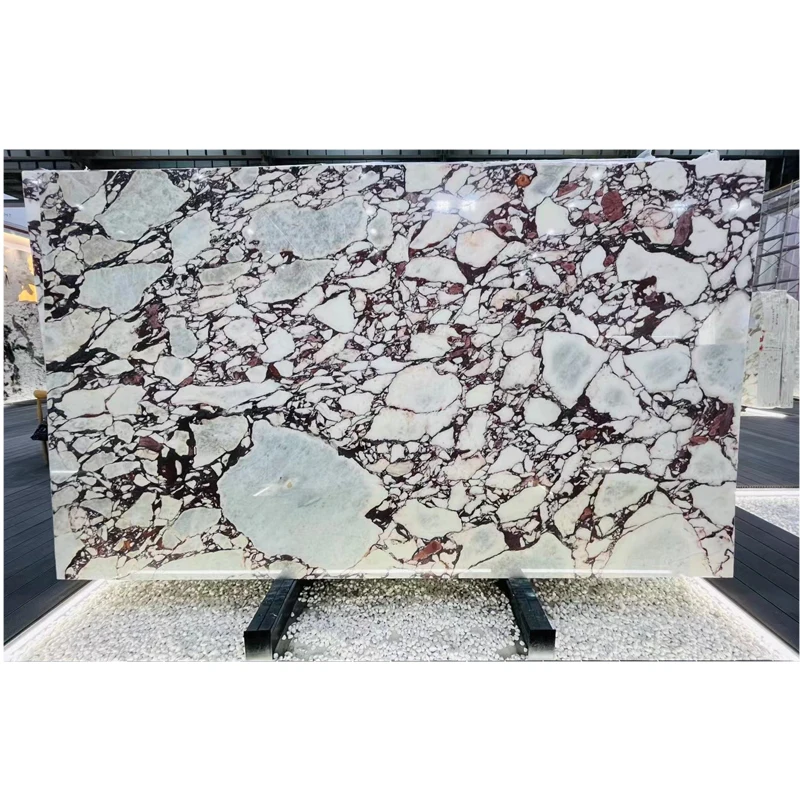 Modern Italian Calacatta Viola Marble Stone Slab Price Per Square Foot Calcutta Viola Marble Wall Panel for Shower Decoration