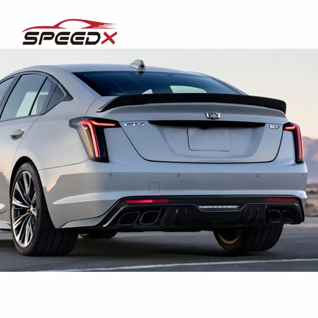 For Cadillac CT5 CT5V Rear Diffuser Body Kit Blackwing Diffuser ...