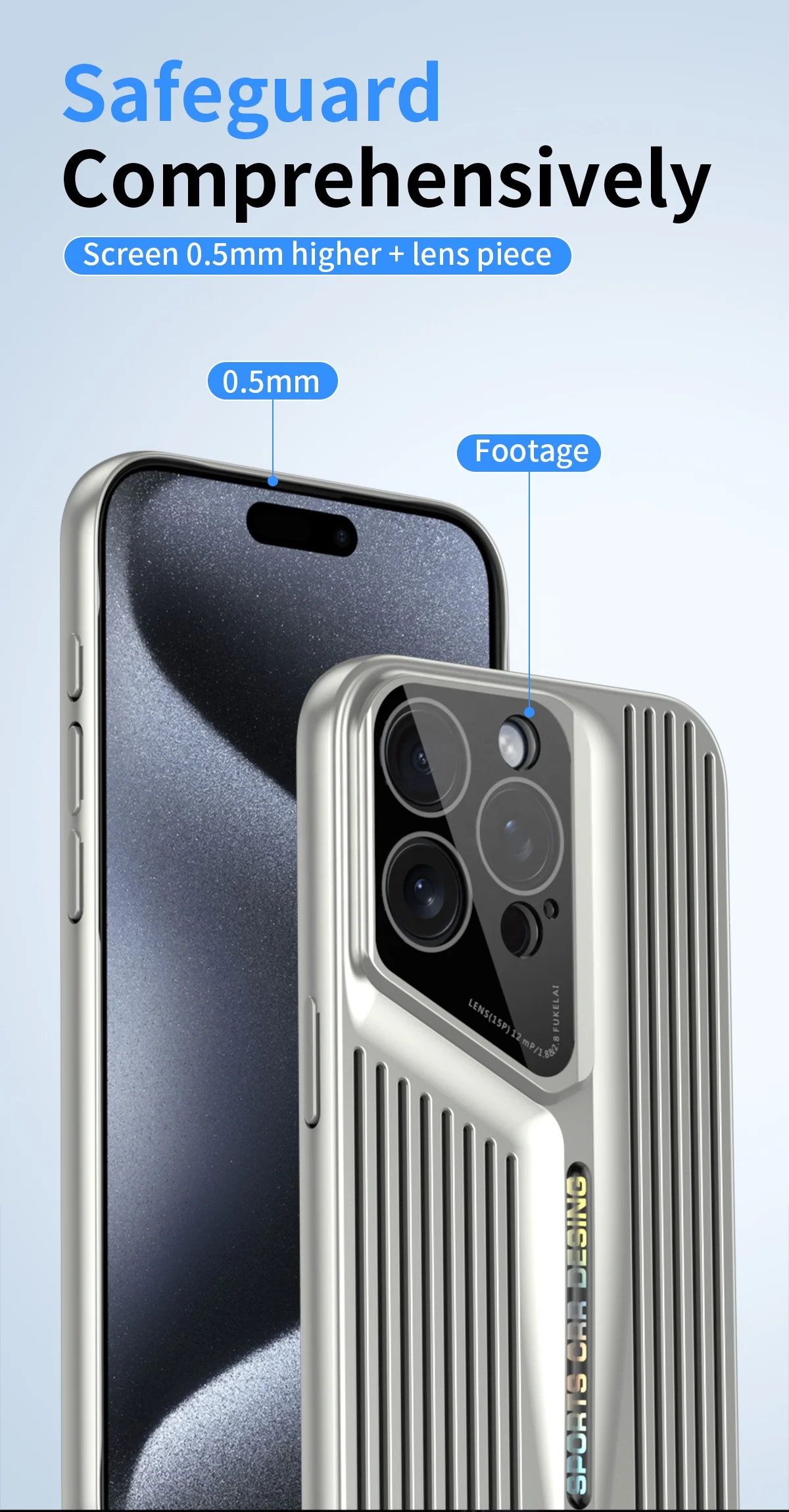 MAXUN New Style Blade Cooling Case Heat Sink Electroplating  Multi-protection for iPhone 11 15 Promax Samsung S22 S24 Wholesale