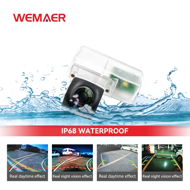 Wemaer IP68 Waterproof Night Vision Rear View Car Reversing Backup Camera for Lexus ES 2018 2019 2020 for Toyota RAV4 2020 factory