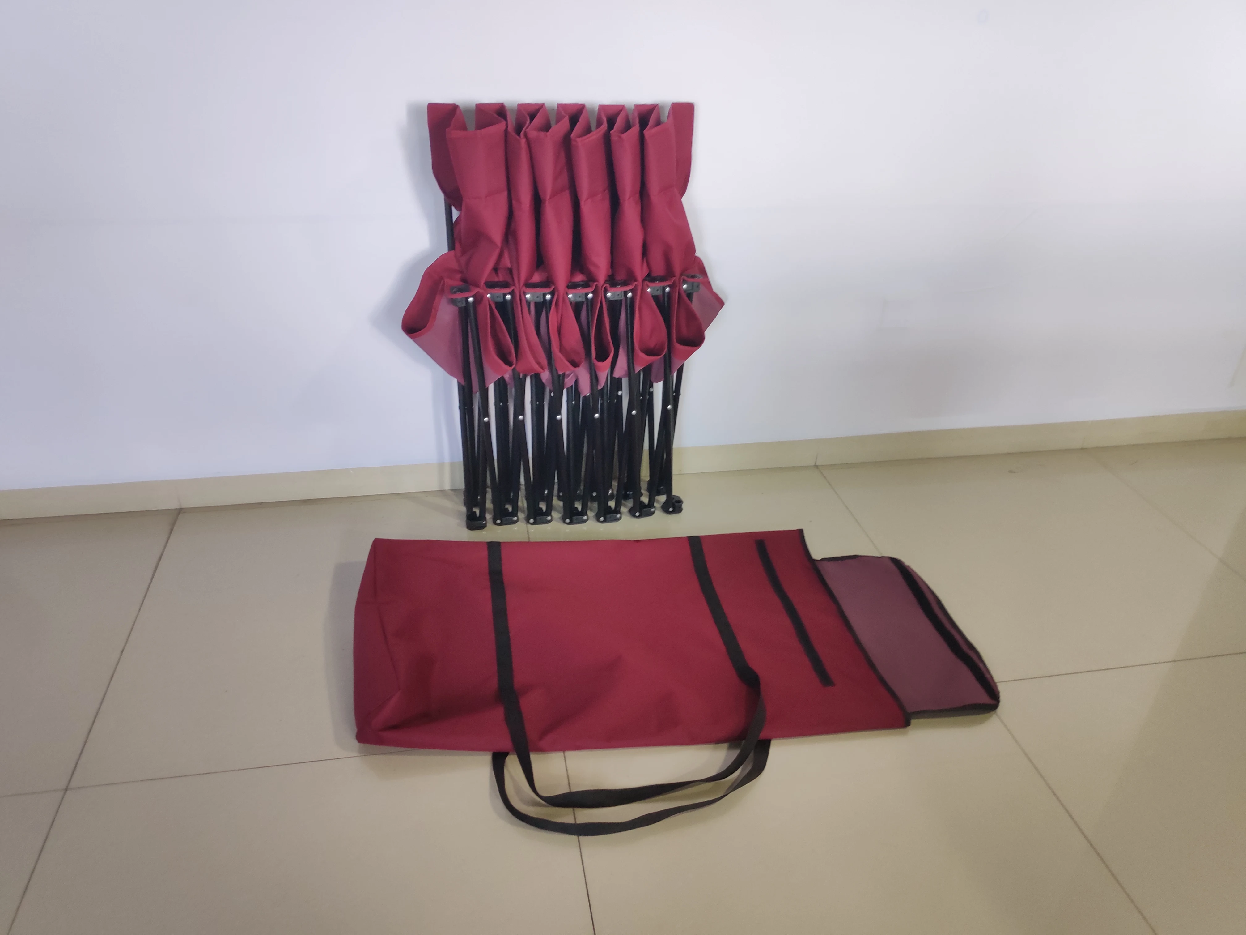 Comfortable Creative Outdoor 6 Seat Person Backpack Folding Bench Chairs Adjustable Foldable Canvas Camping Sport Chairs