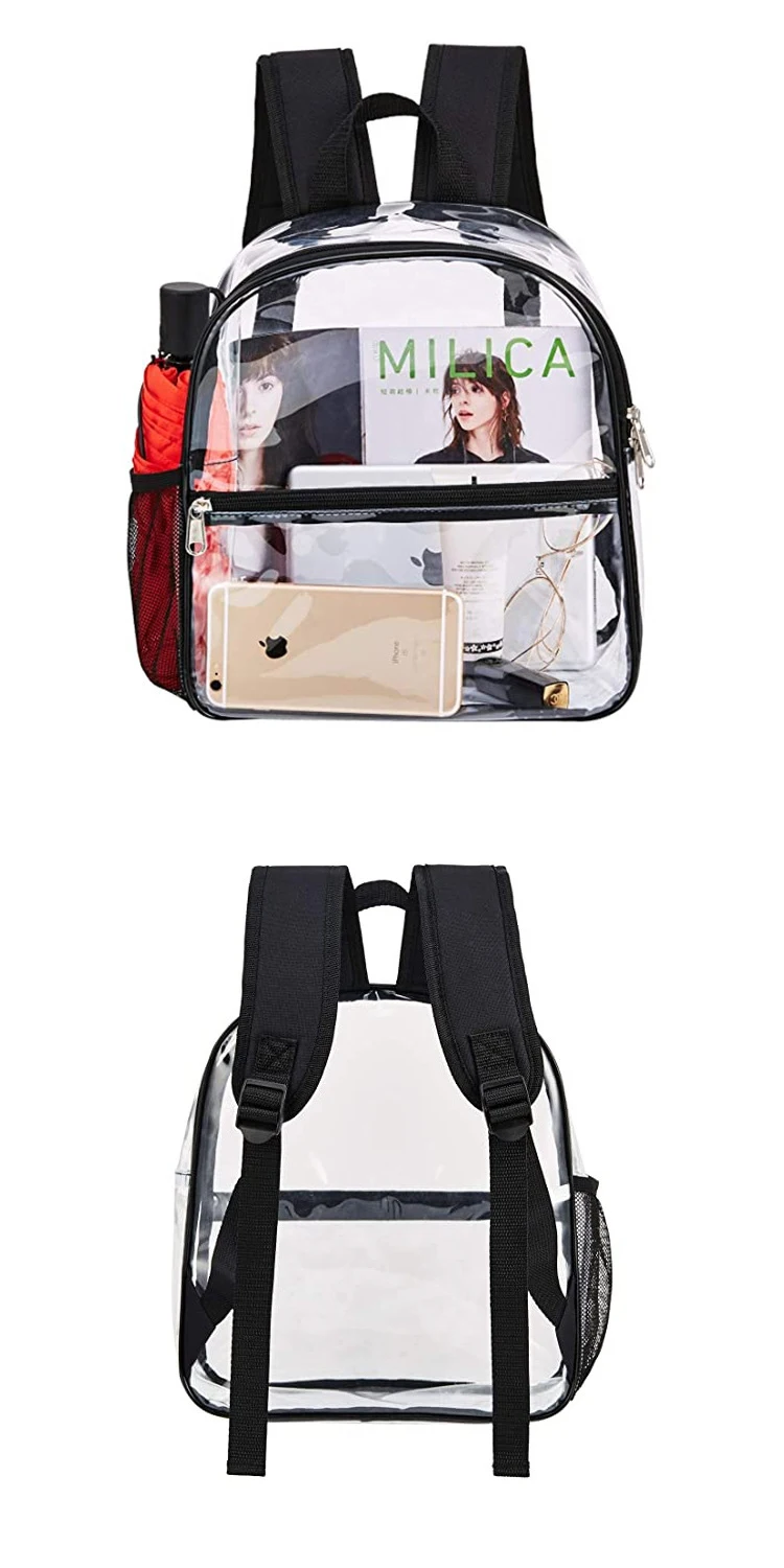 Pvc Clear Plastic Backpacks Target Stadium Approved Waterproof