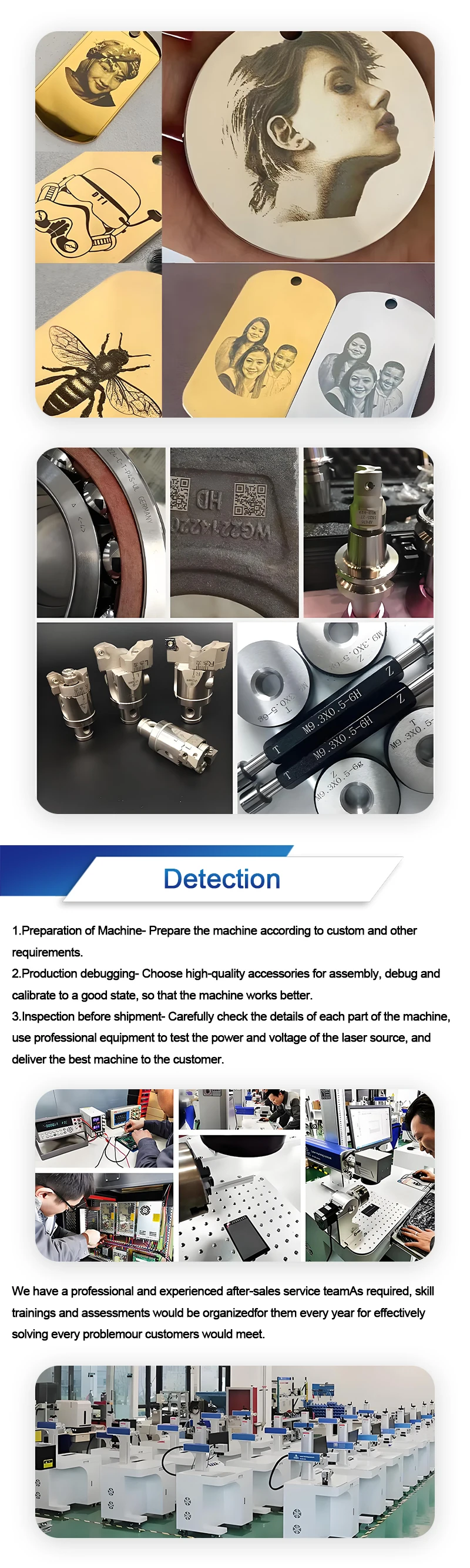 Portable 20W-100W UV Fiber CO2 Laser Marking Machine Gantry Type with Support for AI DXF DST PLT DWG BMP Formats