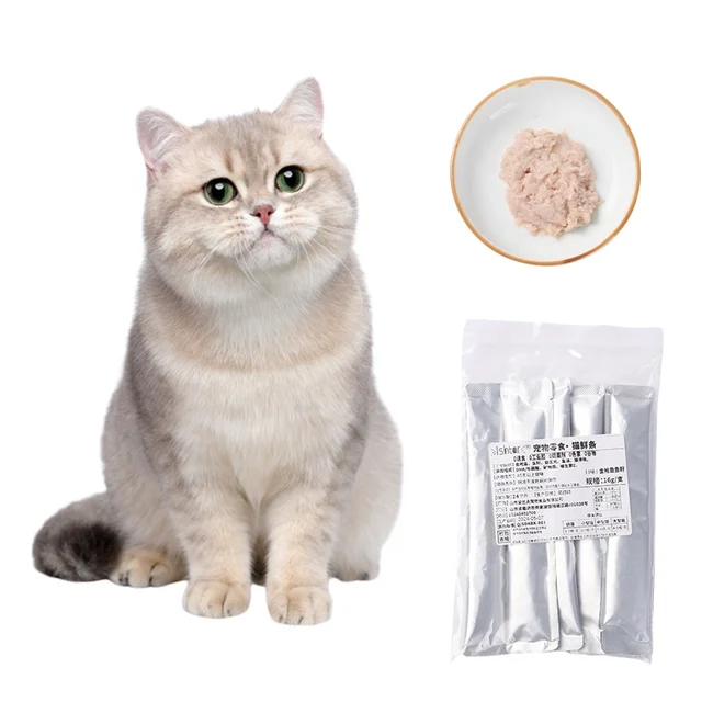 Factory Sale 16G Cat Wet Food Sticks Wholesale Cat Pet Kittens Snacks Delicious Cat Strips