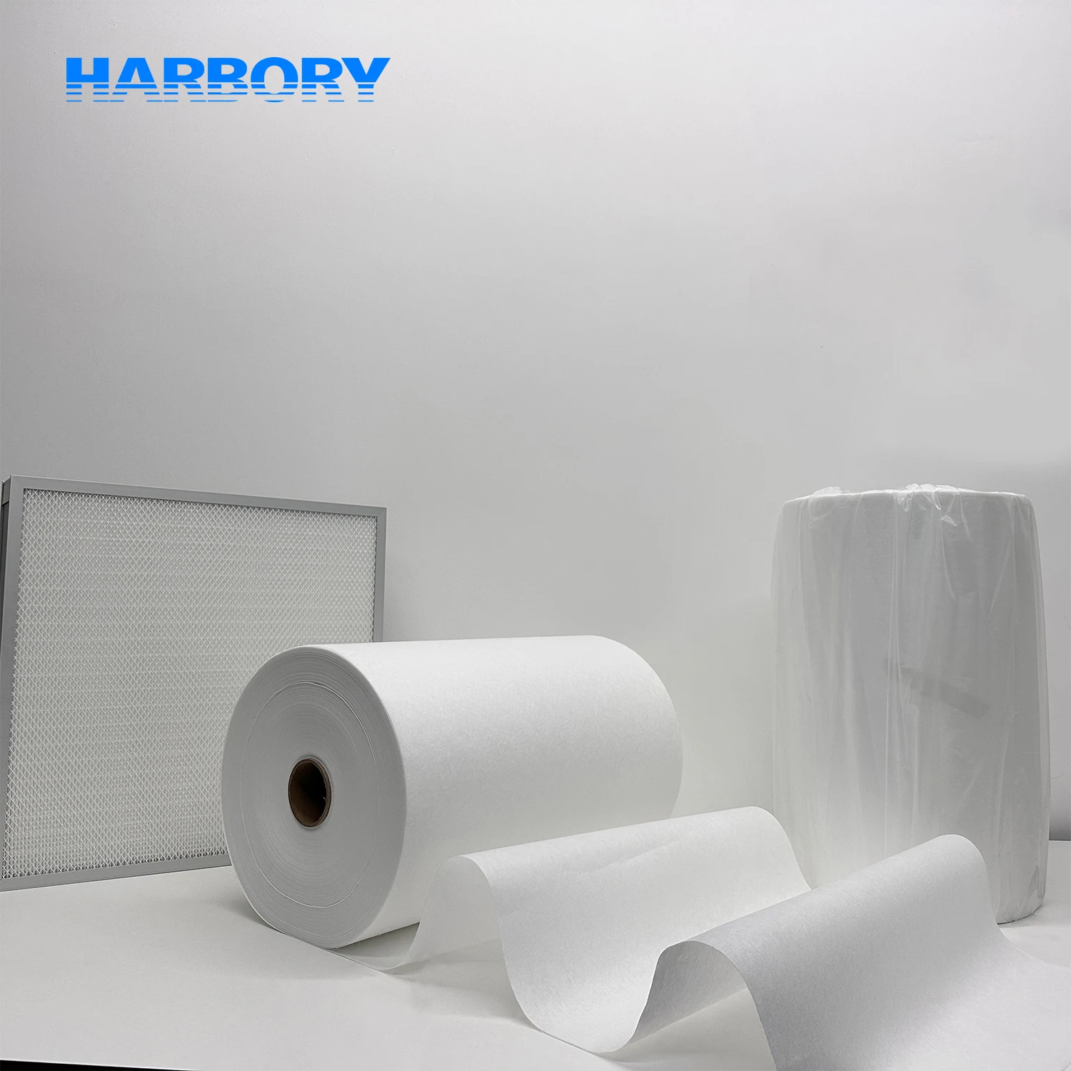 Ashrae Air Filter Material Roll Industrial Fiberglass Pocket Filter Media Pp Hepa Glass Fiber 0284