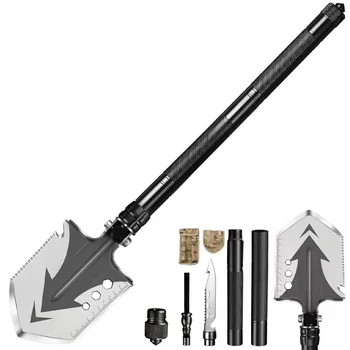 ODM & OEM Outdoor shovel Industrial Grade Portable Steel Multitool Detachable Shovel Camping & Garden Equipment Camping shovel
