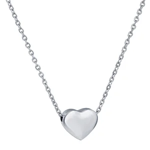 Custom Manufacturer Women Jewelry High Quality 316 Stainless Steel Heart Necklace