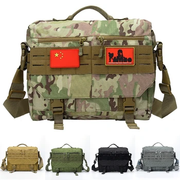 Water Resistant Tactical Crossbody Messenger Shoulder Bag for Hunting Camping Trekking