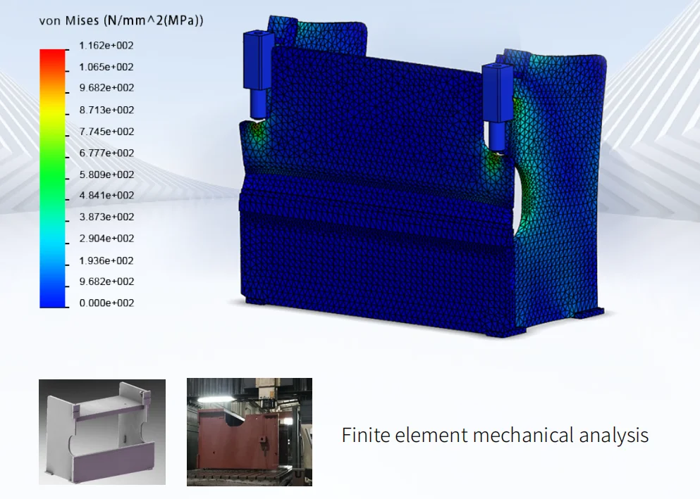 Metal Sheet Bending Machine with Safety Light Curtain Plate Metal Bender Factory Sales