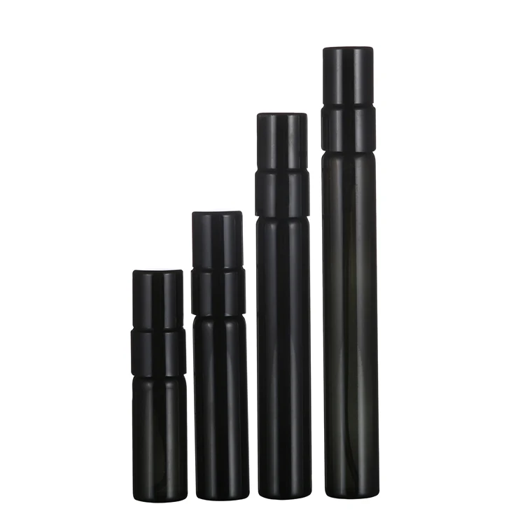 3ml 5ml 8ml 10ml Black Glass Spray Bottle for Perfume Refillable Cosmetic Atomizer Empty Packaging