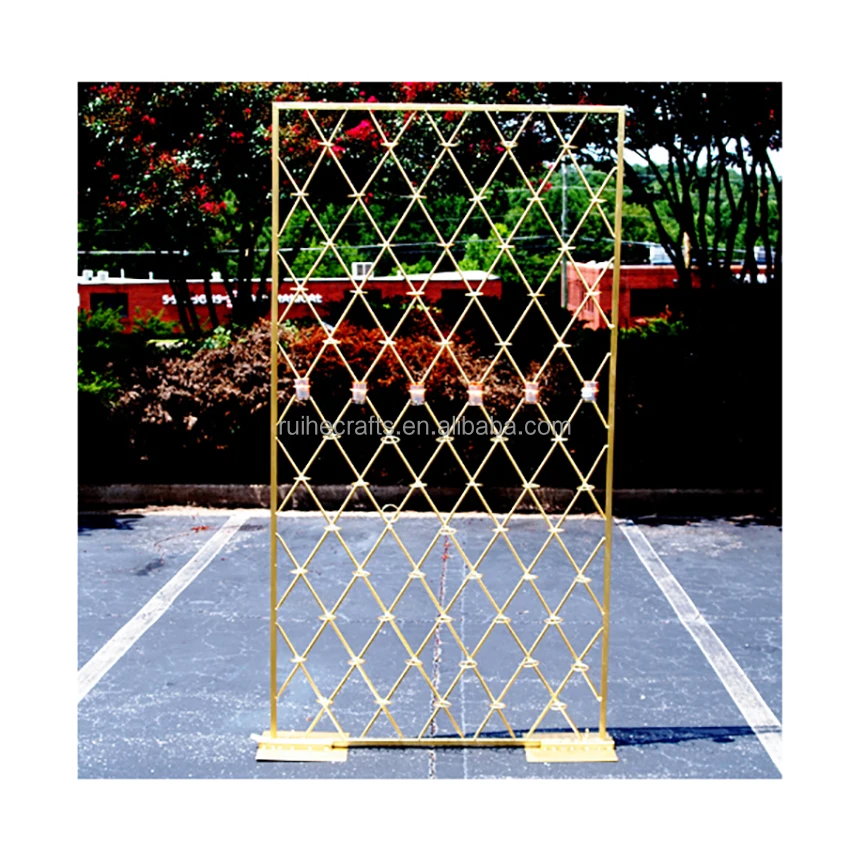 India Wedding Decoration Event Stage Candle Stand Gold Metal Candle