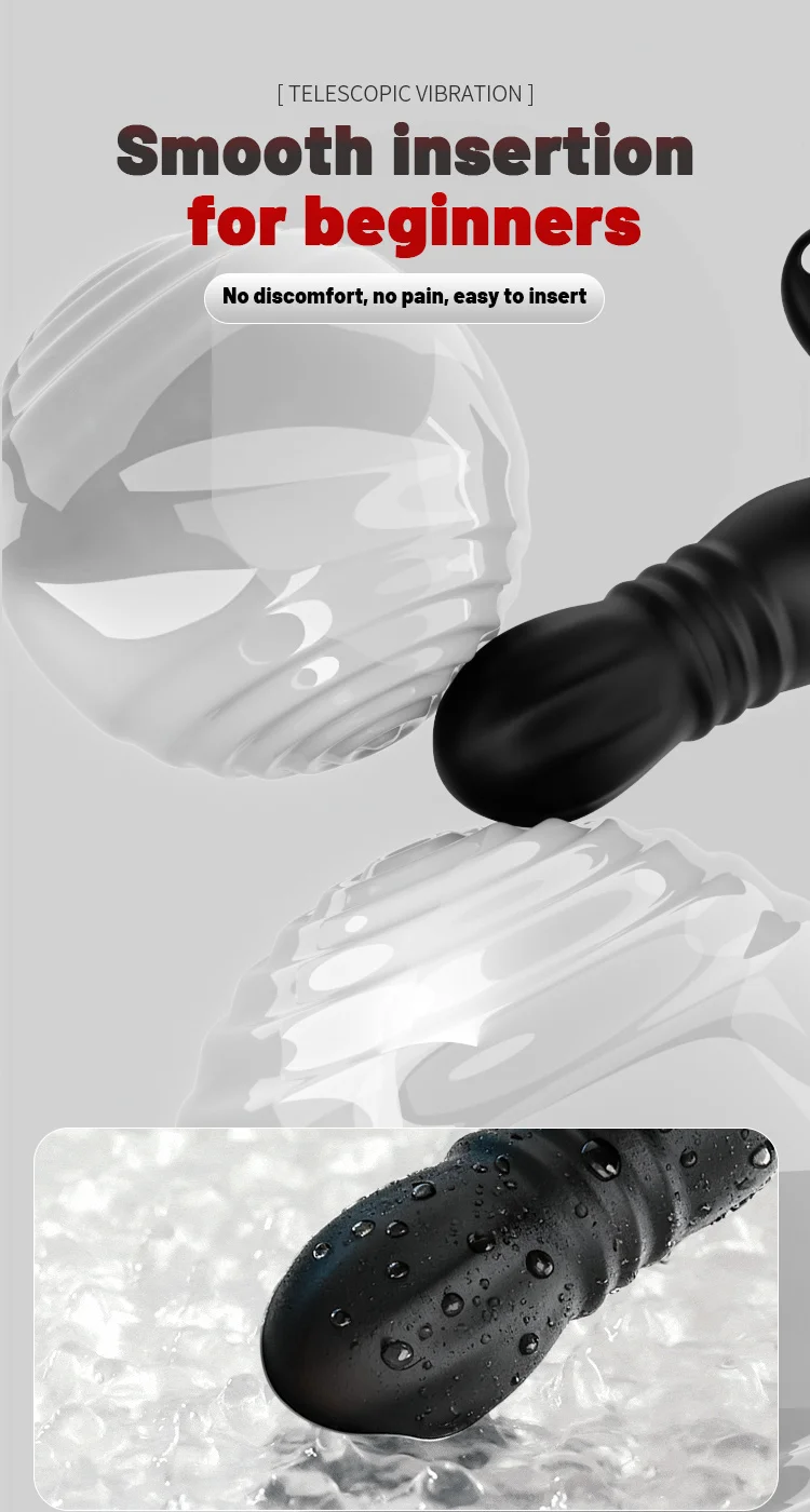 Unisex prostate massager with waterproof design and USB charging cable