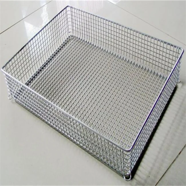 Cestello Scolapasta In Acciaio Inox Per Lavello - Colino Per Verdura E Frutta A Maglia Fine, 30x22x6 Cm, Argento - 4