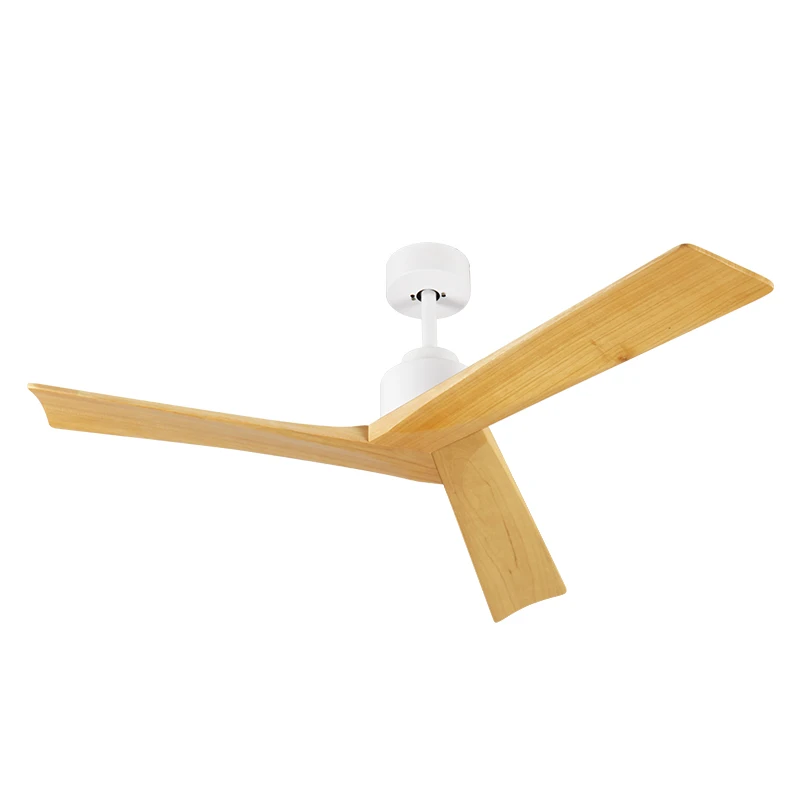 Malaking Sukat na Luxury Wood Ceiling Fan na walang Ilaw at Kontrol plywood Giant Home Outdoor Luxury Wooden Fan Reversible BLDC Motor