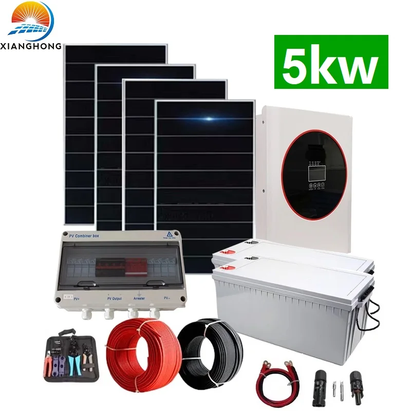 Factory Price off Grid 5kw Solar Panel System 6kw 8kw Solar Power System 10kw Solar Energy System for Home Use