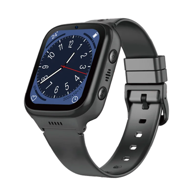 CT30PRO Touch Screen Waterproof Heart Rate Sleep Monitor SOS Video Call Elder GPS Smart Watch