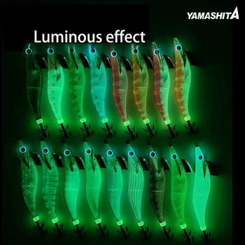 CHEERY Wholesale Japanese Luminous Squid Jig Shrimp Lure EGI Glow Wood 3.5# for River Bat Fishing 15g Metal Fishing Gear – Metal Jig – view 3