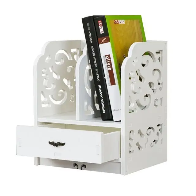 Factory Wholesale Top Quality PVC Foam Board Made Home Furniture General Use and Bookcase Specific Use Modern Bookshelf