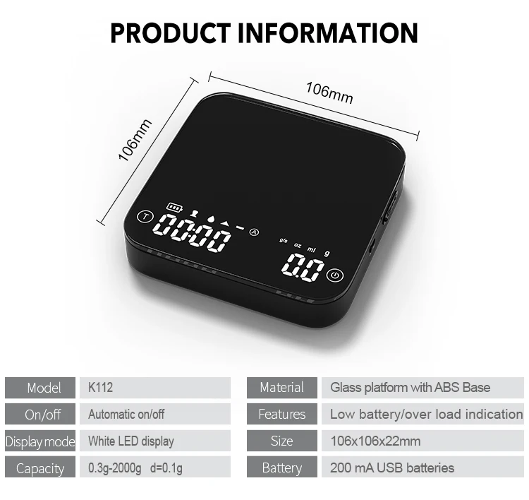 Accurate Rechargeable 2kg/0.1g Mini Portable Multifunction Led Display ...