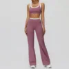 3129 bra 3129-2 wide leg flared pants-roland purple