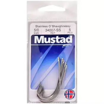 CHEERY 100% Stainless Steel O'shaughnessy 8-8/0# Long Shank Barbed Circle Hooks 34007SS for Saltwater and Fly Fishing – Hooks – view 3
