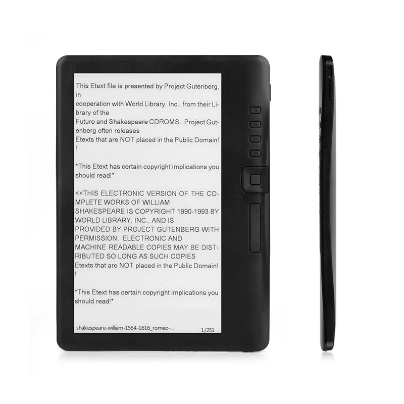E Book Reader BLE Wifi Pdf Format E Ink Touch Screen E Paper Ereader Ebook