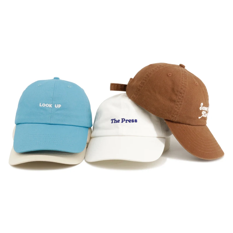 Private Label 6 Panel Softt Unstructured Baseball Cap Custom Embroidery logo Black Dad Hat