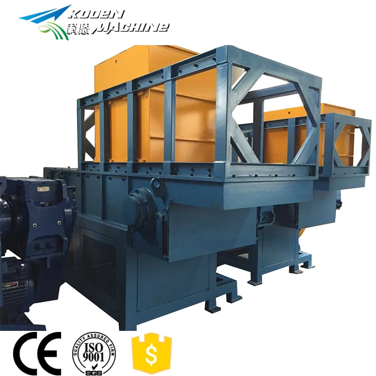 Plastic Shredder Machine Bottle Pipe Paper Lumps Plastic Films Bags Wood Pallets Single Double Shaft Shredding Machine