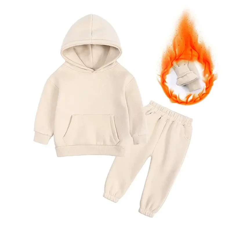 DB & MW Kids Hoodie Style 2-Pcs Winter Track-Suit. KWTS-803
