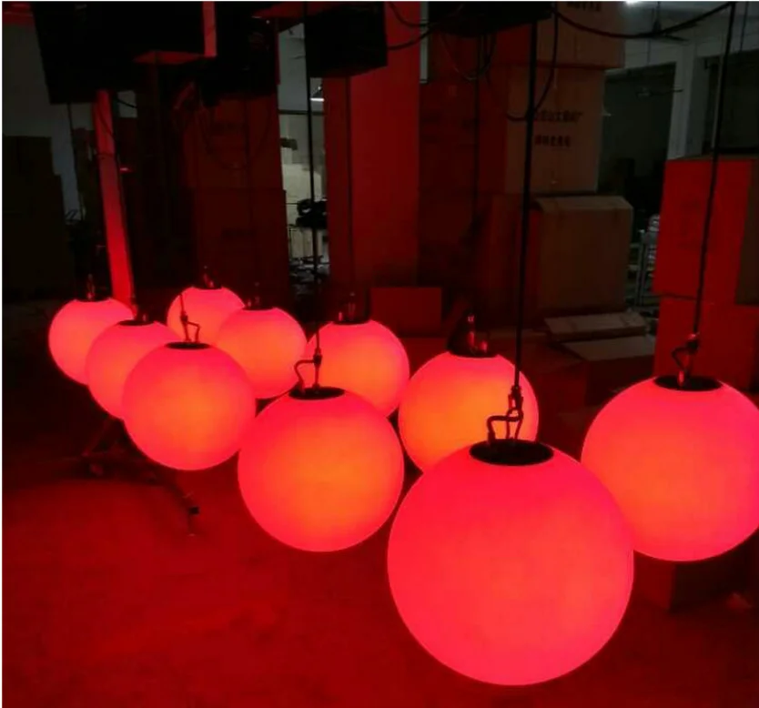 ECOJAS LED LIFTING BALL DMX LED Kinetic Pendant Led Light Motorized Led Lifting Light