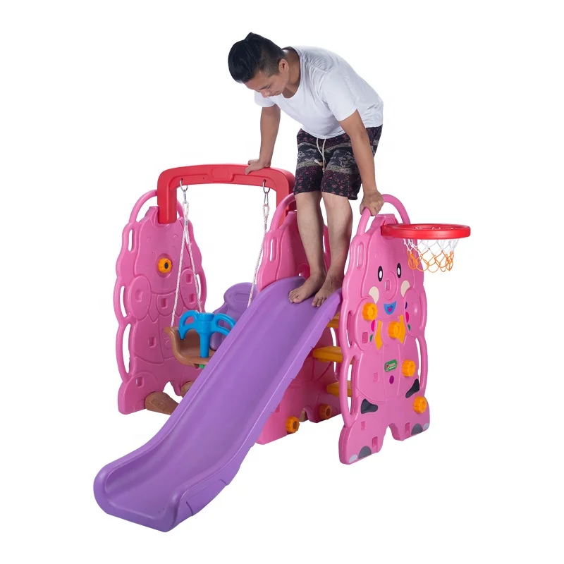 YF-05001 Пластиковые Слон горка и качели Детская горка с качели Детская горка