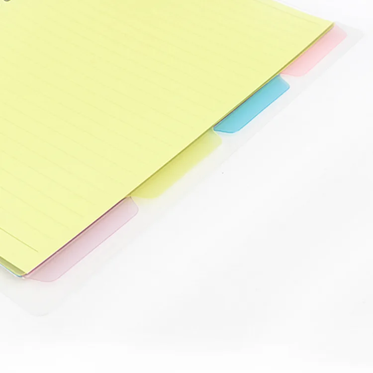 A5 20リングバインダーディバイダー 4タブ付き B5 26穴バインダー