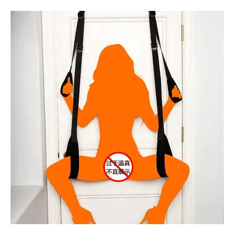 SM Slave Passion Adjustable Soft Material Couples Bandage Sex Game Adult  Toys Hanging Door Swing Bondage Kit
