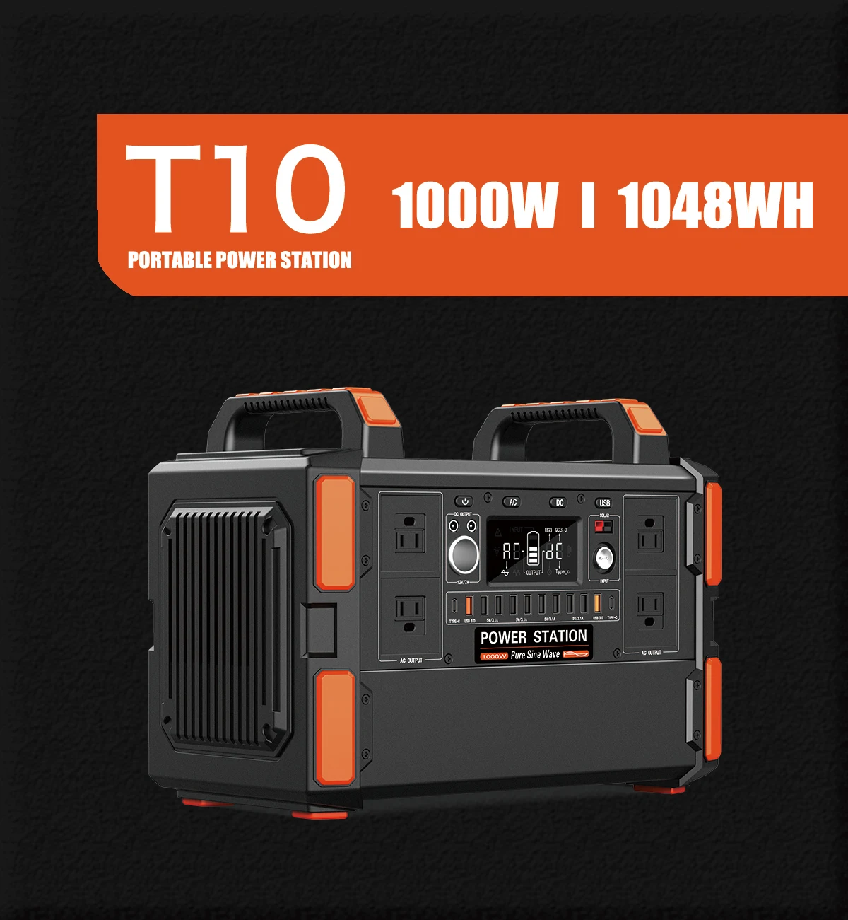 Portable Energy Power Bank Portable 1000w Power Station Lifepo4 Outdoor