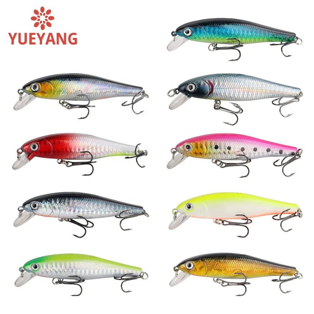 YUEYANG 10g Casting Fast Floating Plastic Minnow New Type Hot Selling Saltwater Lures Fishing Best Hardware for Big Game