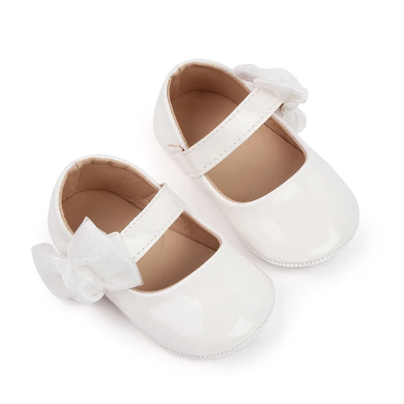 High Quality Soft PU Leather Baby Toddler Girl Shoes Prewalker Girl Princess Shoes 2025 manufacture