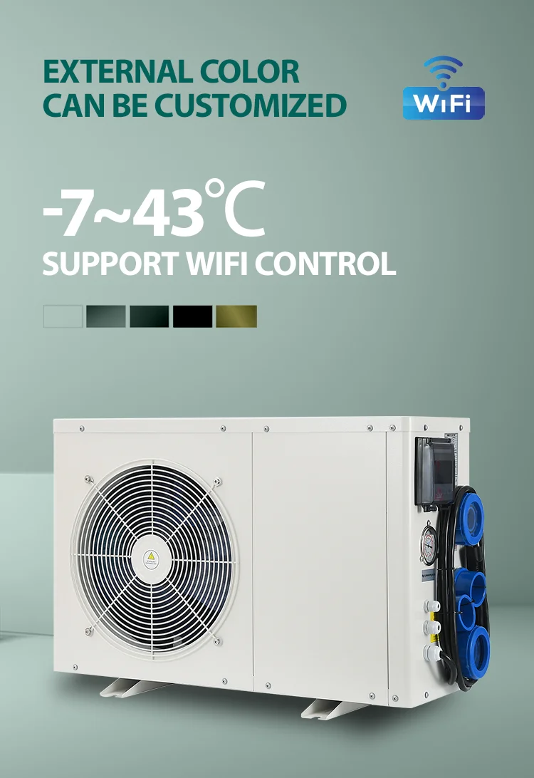 Above Ground Pool Heater Electric Air To Water Heat Pump Swimming Pool