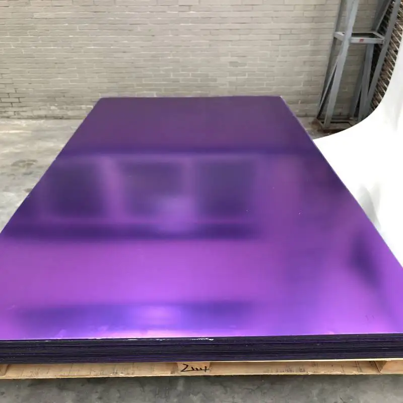 High Gloss 1220*2440mm Acrylic Sheets Solid Surface Rose Gold Frosted ...