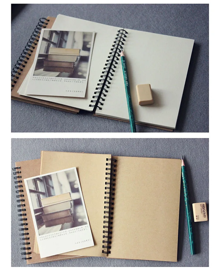 Sketchbook Diary Drawing Painting Graffiti Small 12*18cm Blank Paper  Notebook Memo Writing Pad School